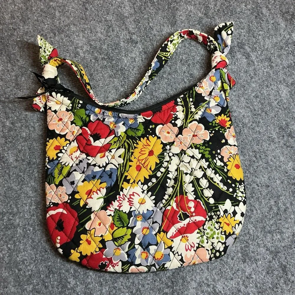 Vera Bradley Purse Poppy Fields Retired Shoulder Bag - Picture 2 of 7